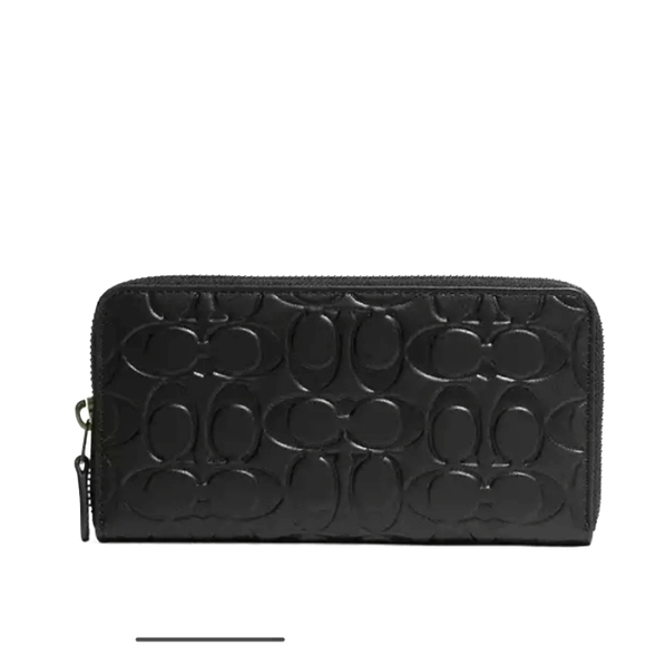 NWT Coach Accordion Leather Wallet - Picture 1 of 3